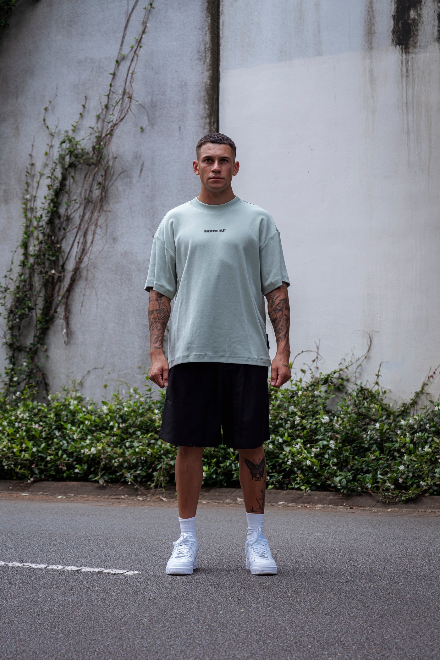 BLACK LABEL O/S TEE - SEAFOAM