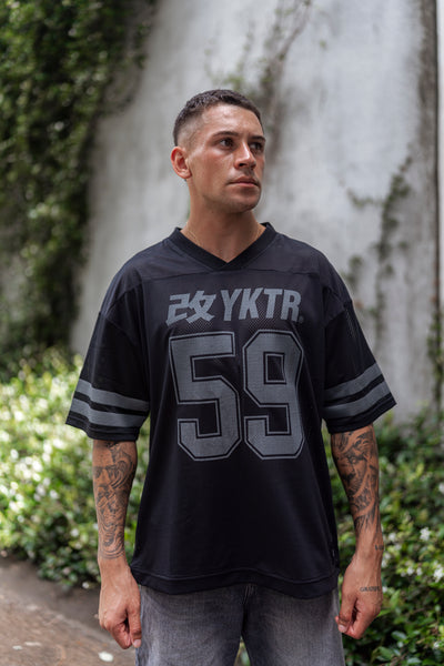 YKTR FOOTBALL JERSEY - BLACK