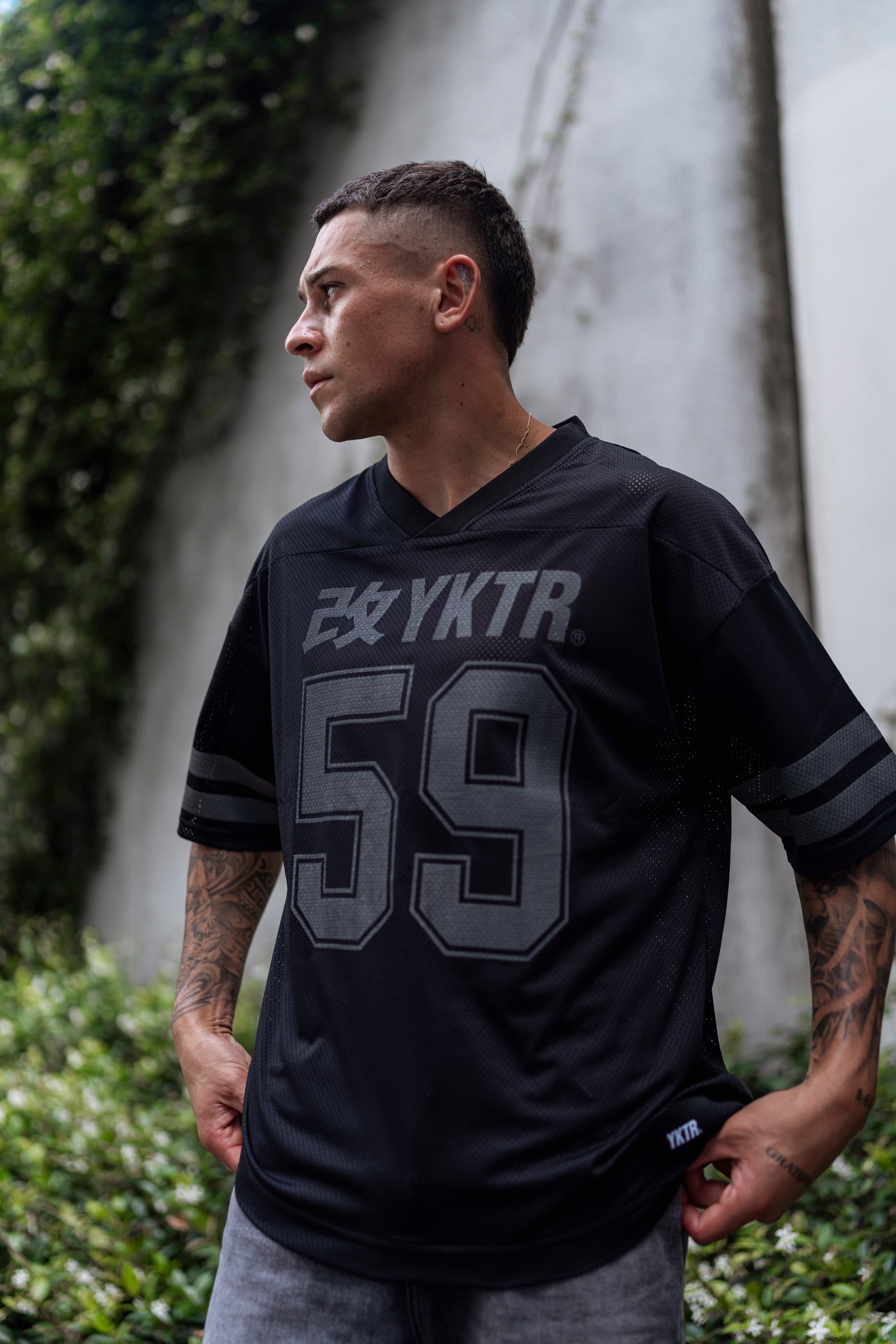 YKTR FOOTBALL JERSEY - BLACK