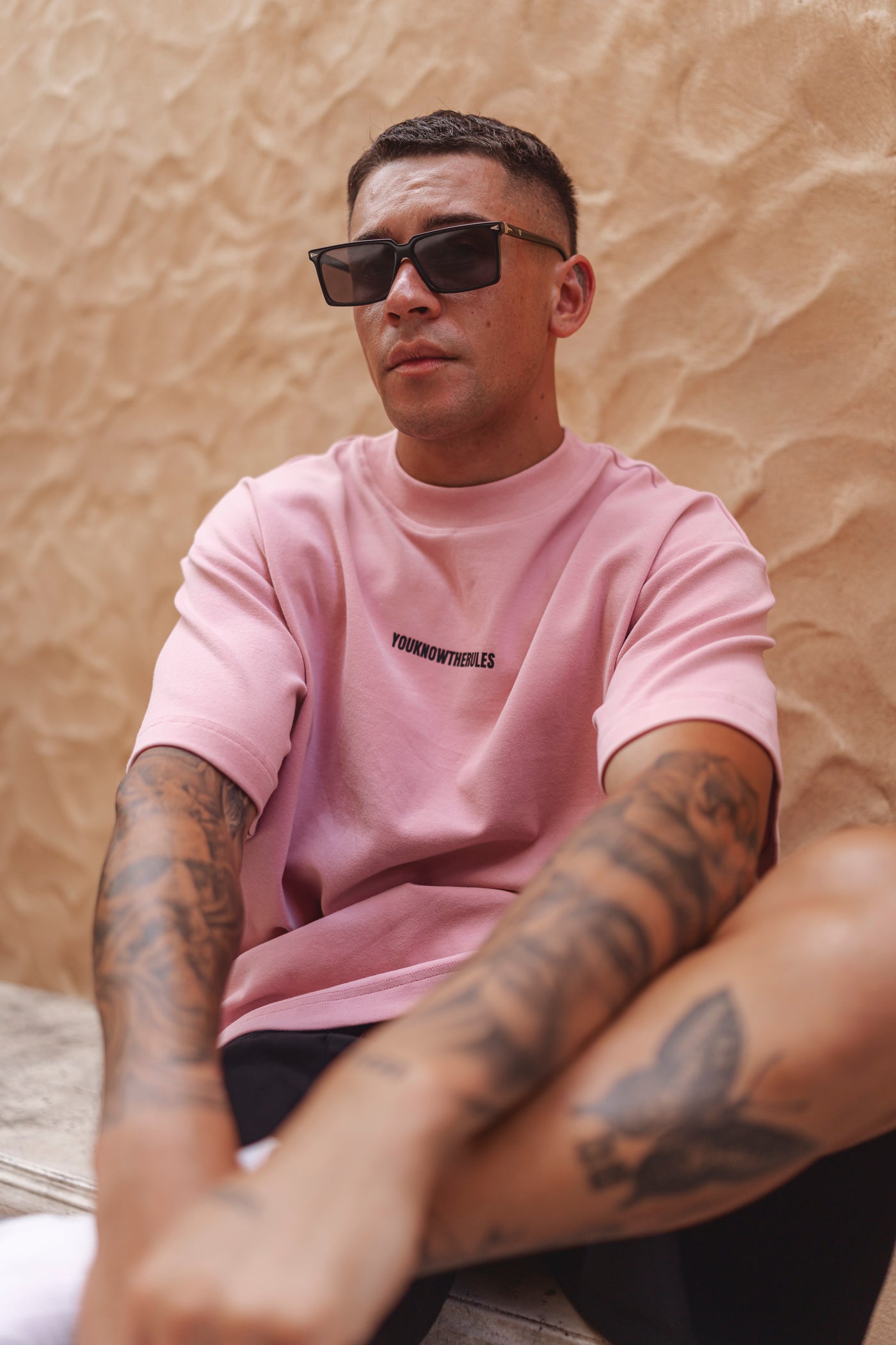 BLACK LABEL O/S TEE - PINK