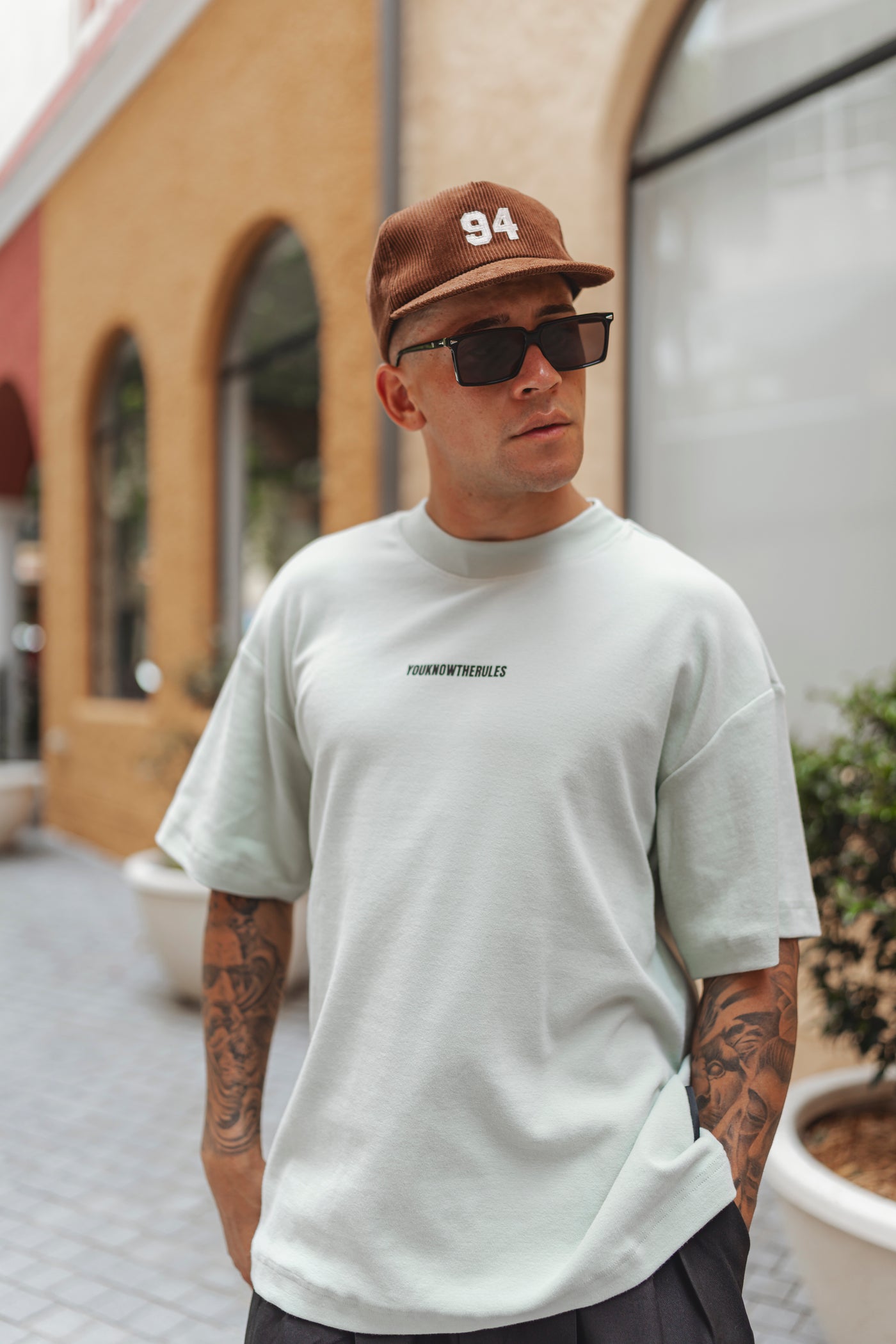 BLACK LABEL O/S TEE - SEAFOAM