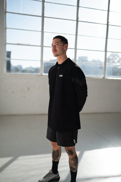 TECH FLEECE 1/4 ZIP - BLACK