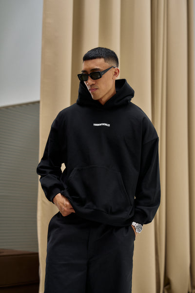 BLACK LABEL HOOD - BLACK